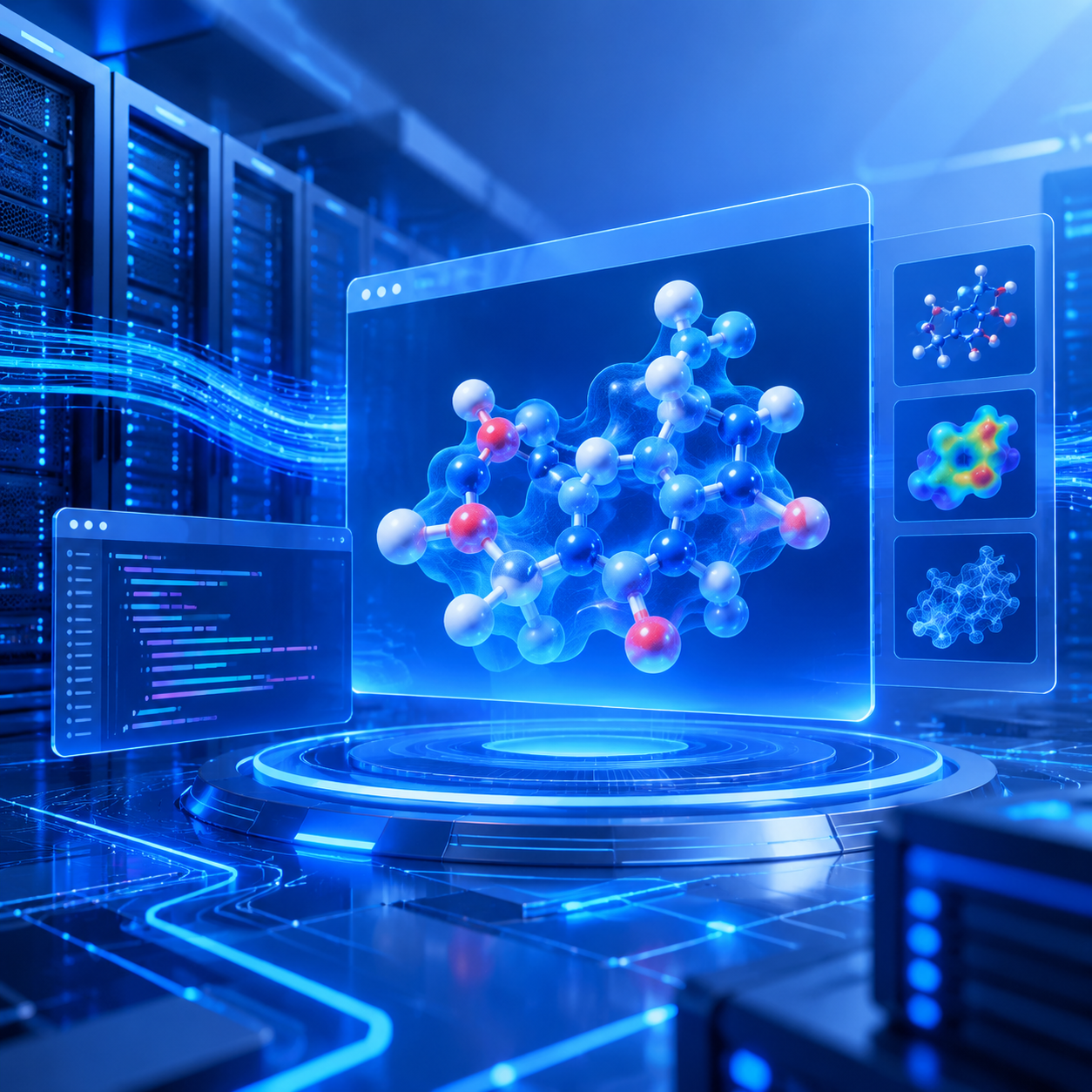 WebGL三维分子展示